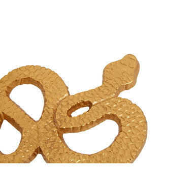 Serpent Gold Set of 4 Coasters with Holder