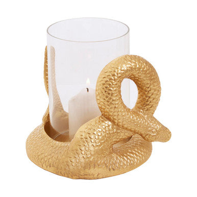 Serpent Gold Candle Holder