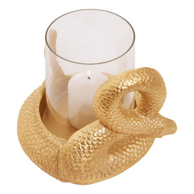 Serpent Gold Candle Holder