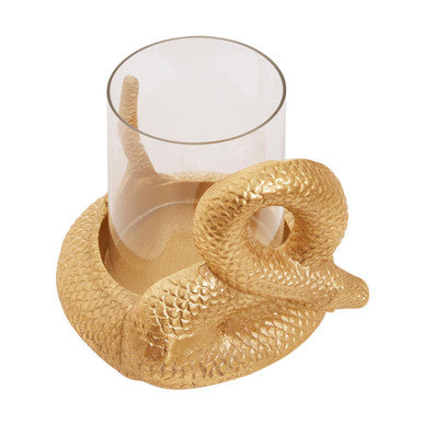 Serpent Gold Candle Holder