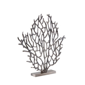 Prato Small Black Nickel Finish Coral Sculpture