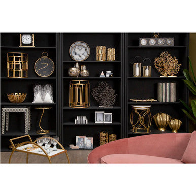 Prato Small Black Nickel Finish Coral Sculpture - Image 5