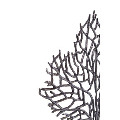 Prato Large Black Nickel Finish Coral Sculpture