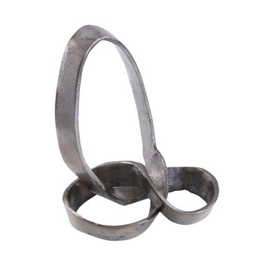 Prato Black Finish Knot Sculpture