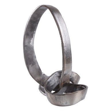 Prato Black Finish Knot Sculpture