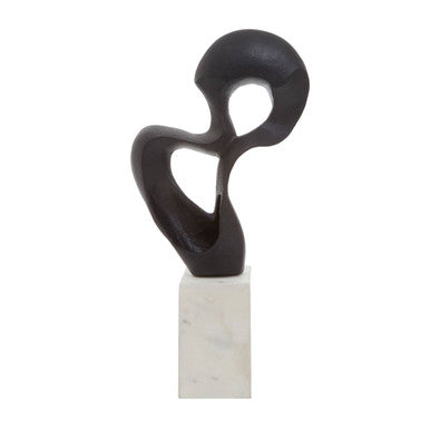 Mirano Black Finish Knot Sculpture