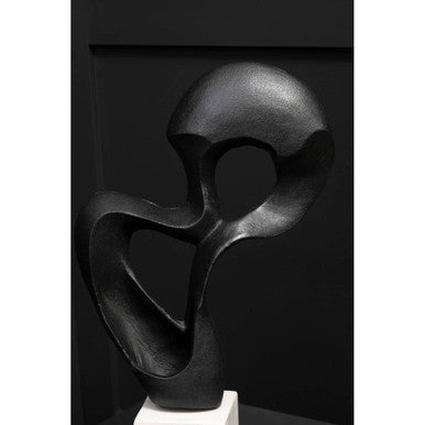 Mirano Black Finish Knot Sculpture