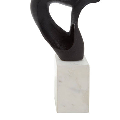 Mirano Black Finish Knot Sculpture