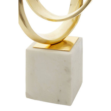 Mirano Gold Finish Knot Sculpture - Image 9
