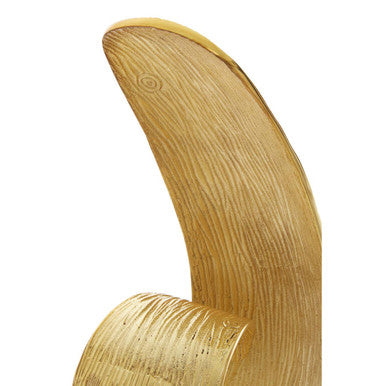 Mirano Gold Finish Curl Sculpture - Image 10
