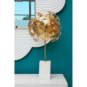 Mirano Gold Finish Butterfly Sculpture