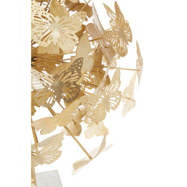 Mirano Gold Finish Butterfly Sculpture - Image 4
