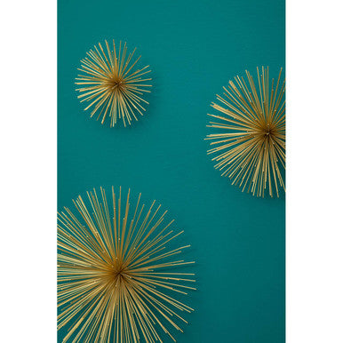 Mirano Set Of 3 Gold Finish Wall Decor