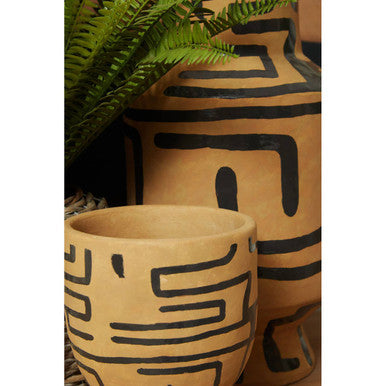Barren Hand Painted Earthenware Vase - Image 6