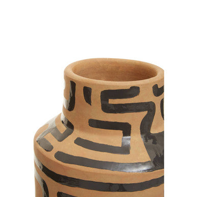 Barren Hand Painted Earthenware Vase - Image 8