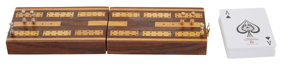 Churchill Games Sheesham Wood Cribbage Set - Image 3