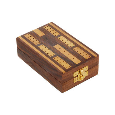Churchill Games Sheesham Wood Cribbage Set