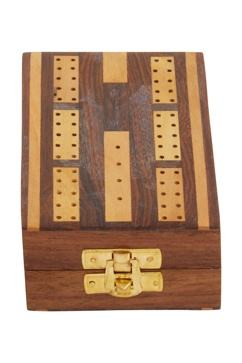 Churchill Games Sheesham Wood Cribbage Set