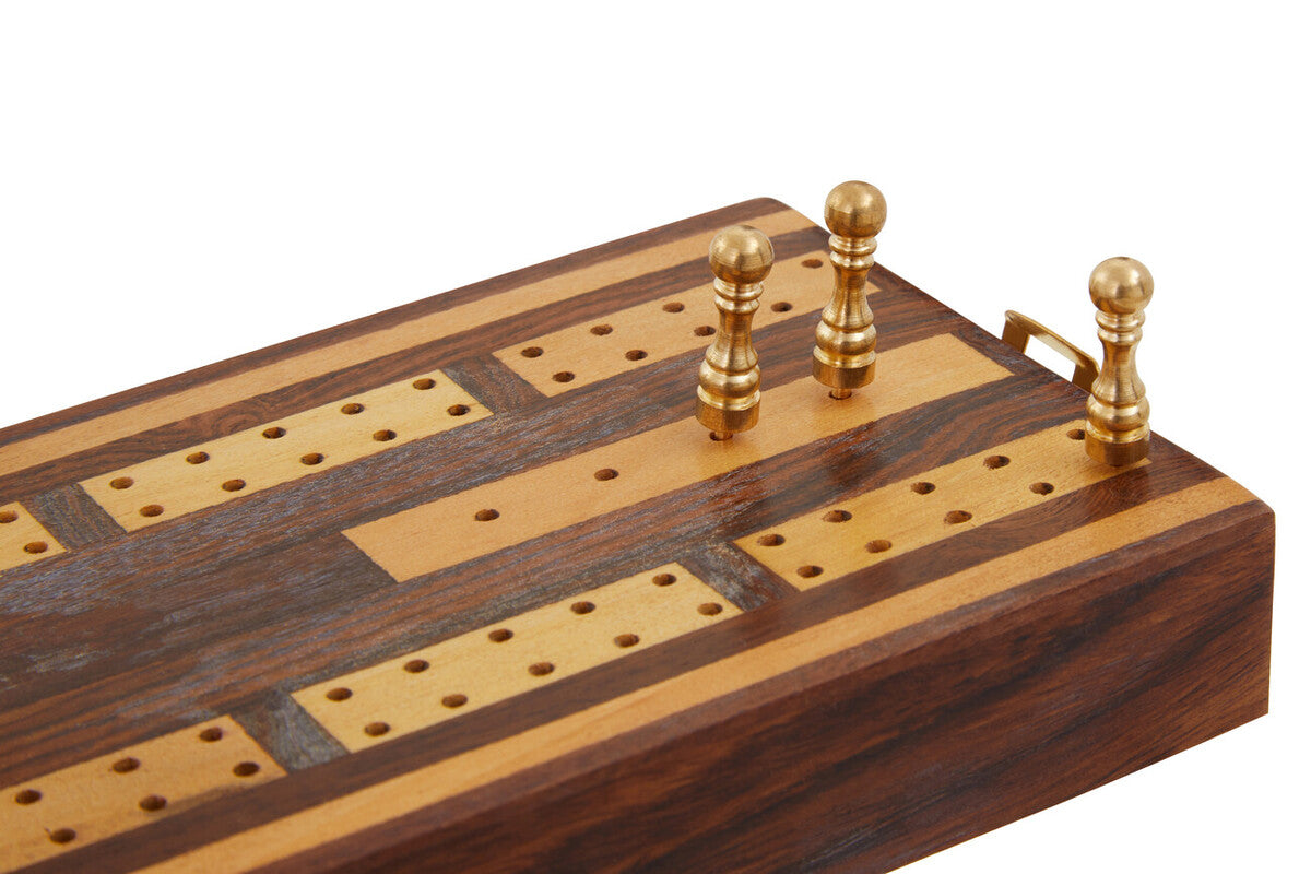 Churchill Games Sheesham Wood Cribbage Set