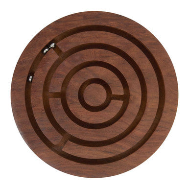 Churchill Games Round Sheesham Wood Labyrinth