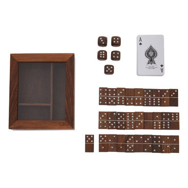 Churchill Games Set With Dominoes Dice and Playing Cards - Image 4