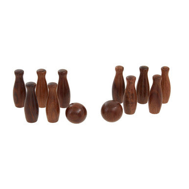 Churchill Games Sheesham Wood Skittles Set