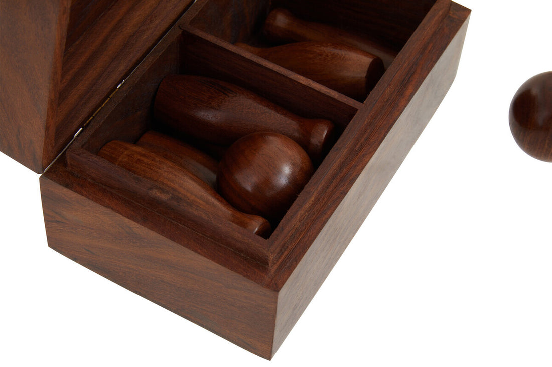 Churchill Games Sheesham Wood Skittles Set - Image 5