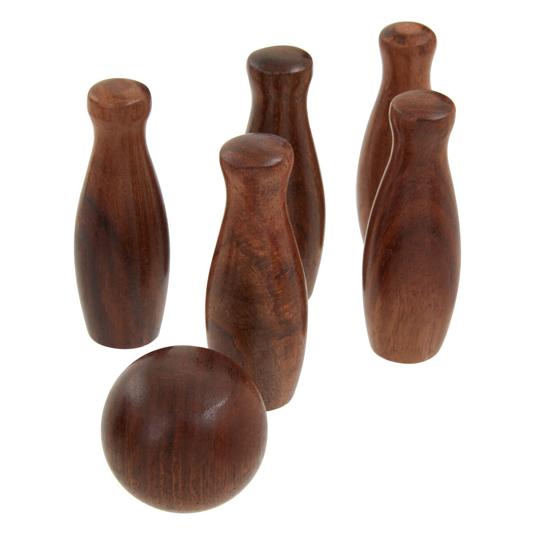 Churchill Games Sheesham Wood Skittles Set - Image 6