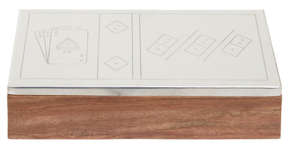 Churchill Games 3 In 1 Dominoes Dice and Playing Cards Set