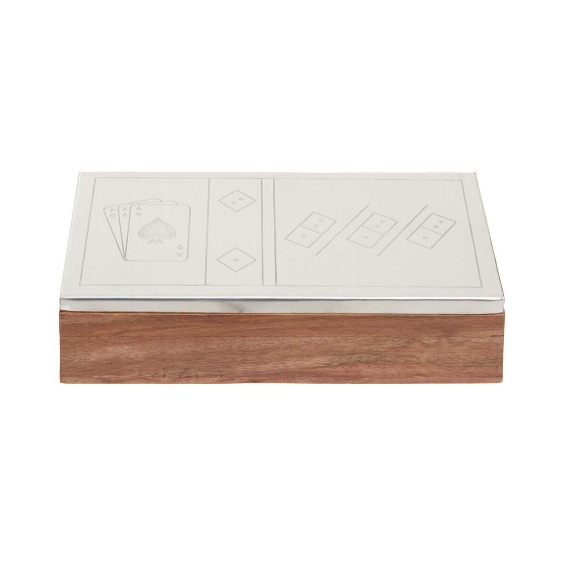 Churchill Games 3 In 1 Dominoes Dice and Playing Cards Set