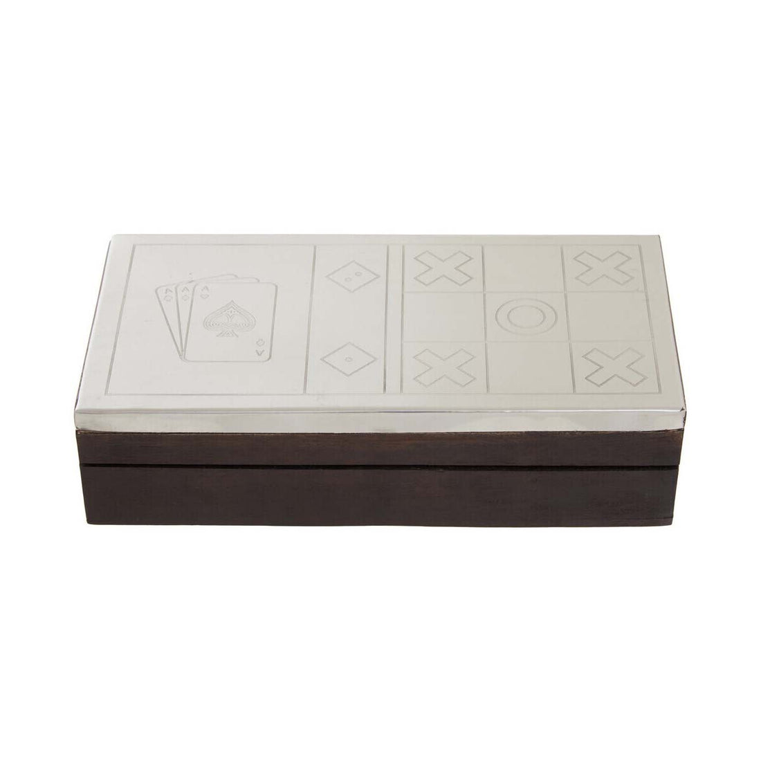 Churchill Games 3 In 1 Noughts &amp; Crosses Dice and Playing Cards Set