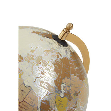 Churchill Antique White Globe on Gold Stand - Image 4