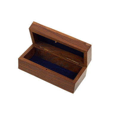 Churchill Brown Leather Effect Telescope With Wooden Box - Image 7