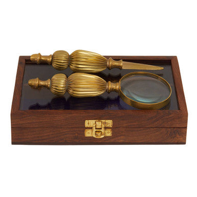 Churchill Gold Finish Magnifying Glass And Letter Opener - Image 4