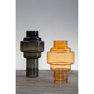 Cayden Small Orange Glass Vase