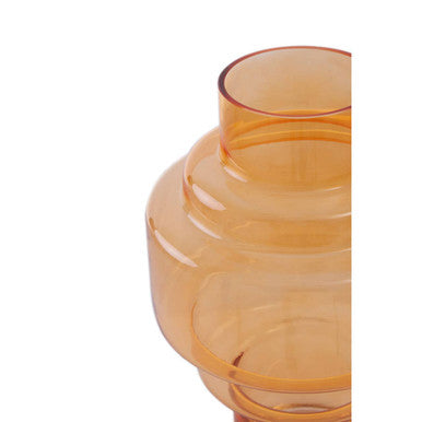 Cayden Small Orange Glass Vase