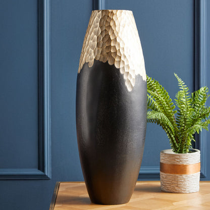 Daito Large Black and Gold Vase