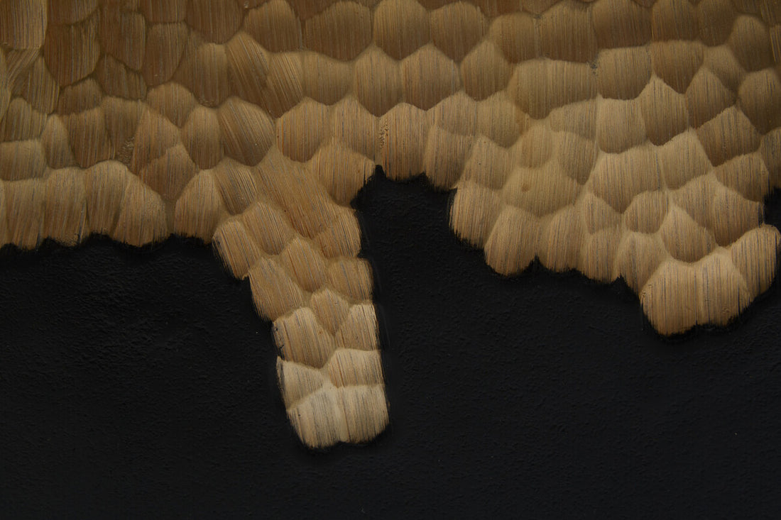 Daito Large Black and Gold Round Vase - Image 6