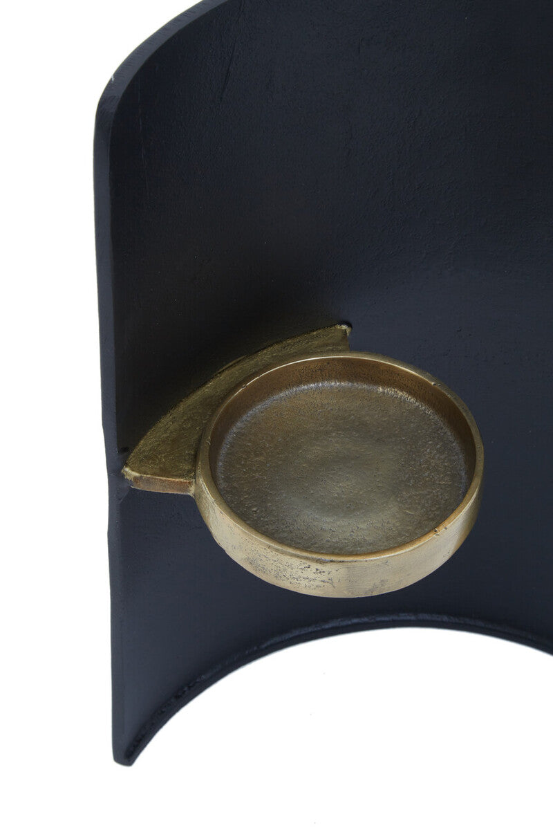 Daito Black and Gold Finish Candle Holder - Image 6