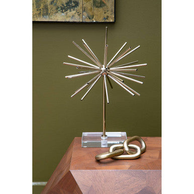 Prato Small Gold Aluminium Chain Sculpture - Image 7