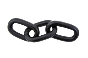 Prato Large Black Aluminium Chain Sculpture