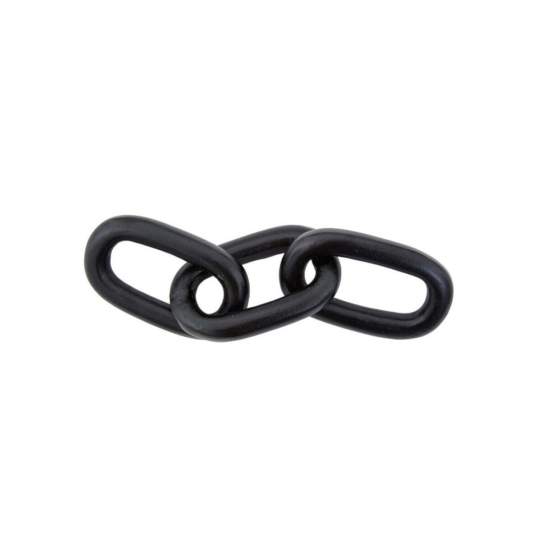 Prato Large Black Aluminium Chain Sculpture