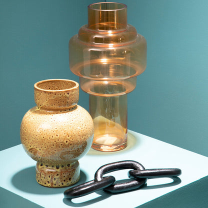 Prato Large Black Aluminium Chain Sculpture