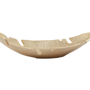 Gold Finish Curved Leaf Dish | Prato