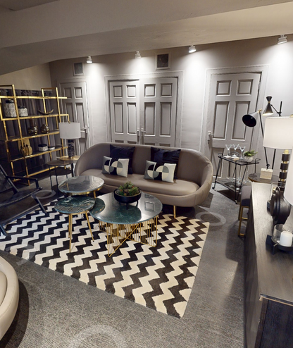 Prato Gold Finish Curved Leaf Dish