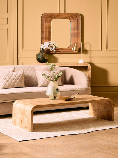 Prato Gold Finish Curved Leaf Dish