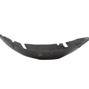 Black Finish Curved Leaf Dish | Prato