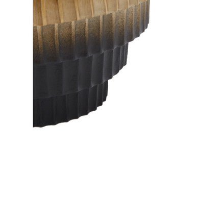 Deomali Small Ombre Gold And Black Vase