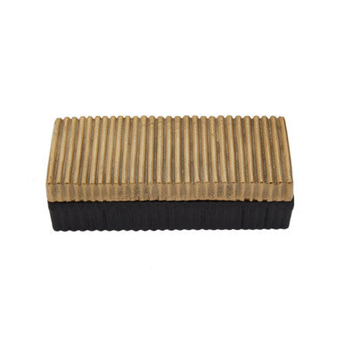 Deomali Large Two Toned Gold and Black Trinket Box