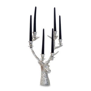 Stag Candelabra 6 Candles